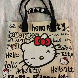 Hello Kitty Red and Black Graphic Tote